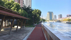 蘇州河長寧段健身步道一期3.7公里貫通，沿途公園綠地全部通宵開放