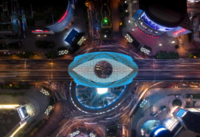 魔幻！五角場彩蛋將換全新燈光景觀，城市上空呈現“天空之眼”