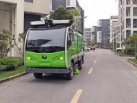 上海無人駕駛清掃車開到德國港口