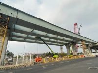 上海這條超長道路快速化改造進入新階段，高架主體結構基本連成一體，年前貫通