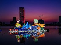南上海最大燈會啟幕，莘莊商圈、主干道沿街、春申湖廣場齊亮燈，為期20天